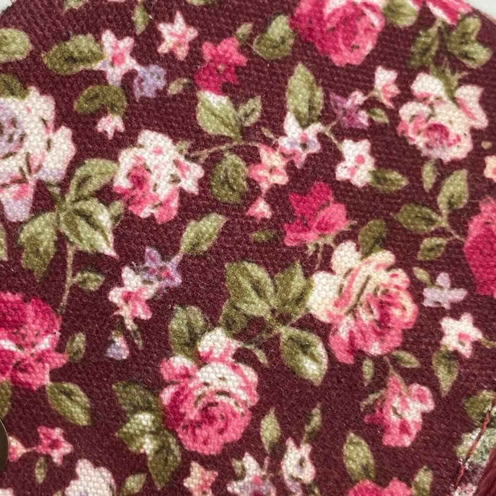 Dr. Martens Triumph Boots Red Oxblood Leather Pirate Fold Down Floral Boots US 9 - Picture 16 of 16